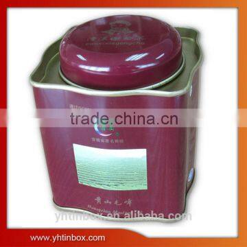 irregular shaped metal tin box