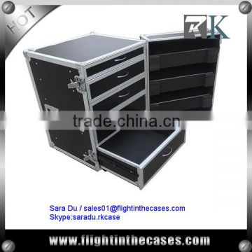 16U High Drawers Storage Cabinet ATA Road Case with 5 Drawers