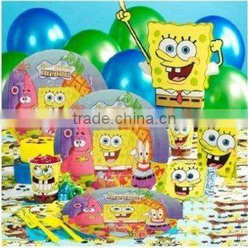 wholesale Spongebob Party Supplies/KIDS PARTY SUPPLIES /Birthday Party Supplies/Birthday Party Products/ party goods