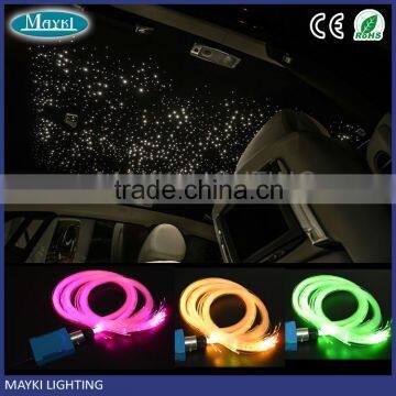 Color changing fiber optic light kit car decoration with plastic optic fibre and generator