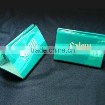 acrylic menu stand - slot in