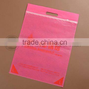 slide seal valve plastic bag for clothes garment packing