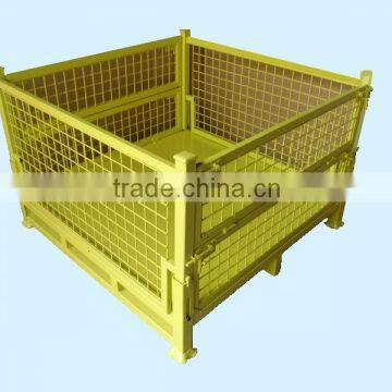 mesh box wire cage metal bin storage container / wire mesh cage