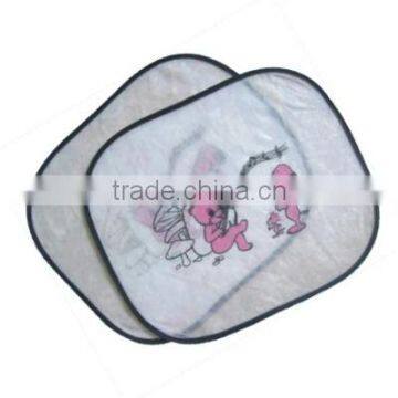 side car sunshade fabric of nylon mesh white color with printing