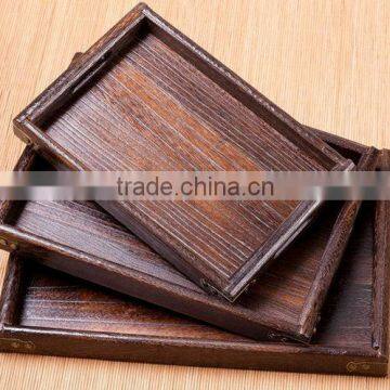 Large Sets of Small Trays,rectangle Burn Wood Tray,small Square Tray photo-2