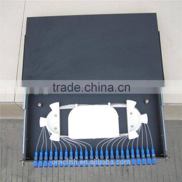 24 core sliding drawer type FIber optic patch panel