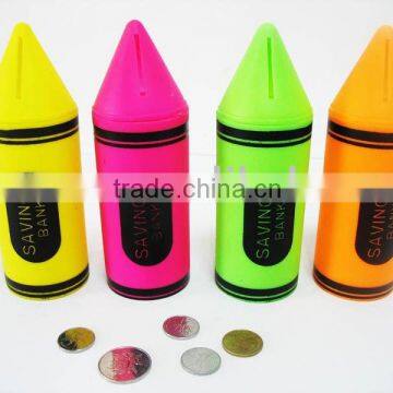 Crayon coin bank