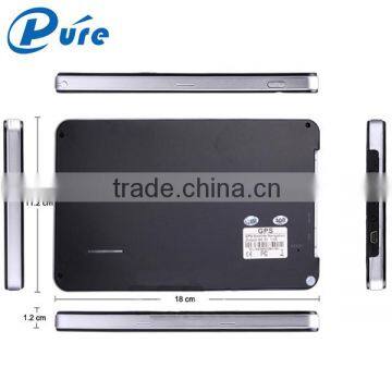 7" Vehicle Navigator Touch Screen 4G Memory Car Navigator GPS FM Transmitter Navigator 128M/800MHZ