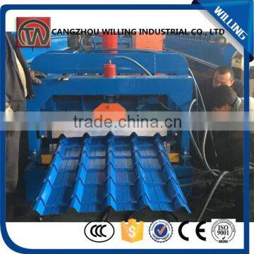 Curve roof span roll forming machine