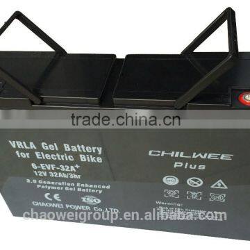 Chilwee Plus E-bike Battery with Large Power Supported, 12V 32Ah @ 3hr rate