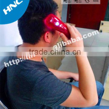 LED and laser treatment device for hair growth and brain health