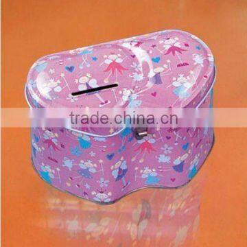 heart shape print and fashable coin bank