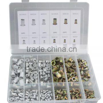 TC BV Certification 300pc Hardware Steel & Aluminum Rivet Nut Kit