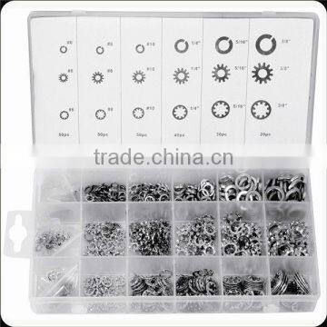 TC 720pc Assorted Star Lock Washer Kit