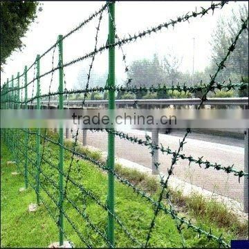 ISO9001:2008 Alibaba China high quality PVC Barbed wire with best price factory direct for sale