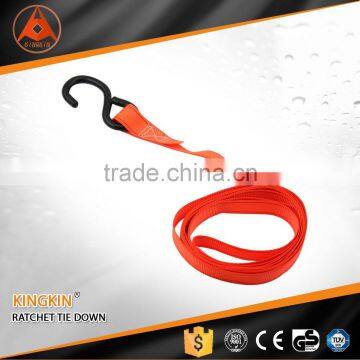 5 Ton durable ratchet tie down/ ratchet strap/ ratchet belt with plastic hook