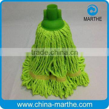 nice yellow color mircofiber mop head/loop-end plastic mop head