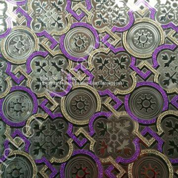 Good Price Ice Acid Glass,ice Flower Decorative Glass, Backlit Background/ Ceiling Art Glass, Ice Acid Etched Glass photo-3