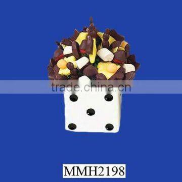 Newly Design Ceramic Decorative Edible Flower Arrangement Vase