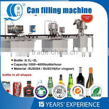 Pop can filling and capping machine for Carbonated beverage