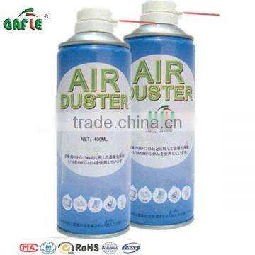 eco gas spray Air Duster no residue in 400ml can for keyboard 283g compressed