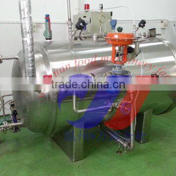 PLC control sterilizer autoclave for paste in glass jar