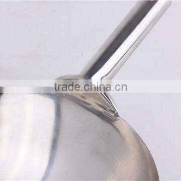 Non Stick Cooking Welded Joint Mini Chinese Stainless Steel Wok