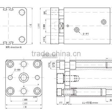 Promotions JULY Best Sell 50 Ton Hydraulic Cylinder for Dump Truck
