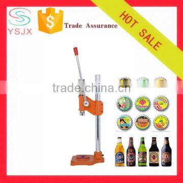 manual crown beer capper / glass bottle beer capping machine