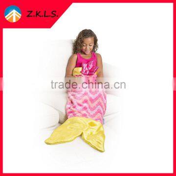 Home Pink Comfortable Kids Sleeping Bag Mermaid Tail Blanket photo-4