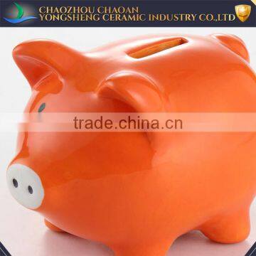 Hotsale Ceramic Piggy Coin Bank in Orange photo-2