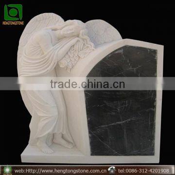 European White Marble Tombstone Design