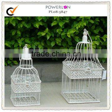 Wrought iron outdoor vintage bird cage