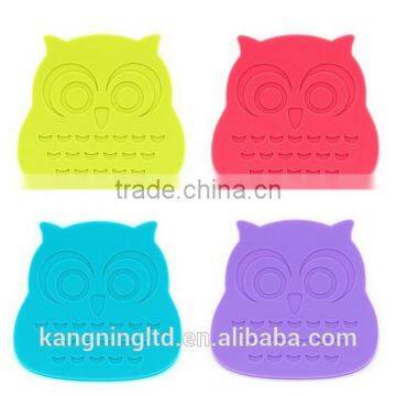 Owl Shaped Silicone Waterproof Heat Resistant Table Mat&silicone Baking Mat*silicone Coaster&silicone Placemat photo-3
