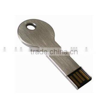 Silver 4GB Metal Key Shaped USB 2.0 Flash Drive photo-2