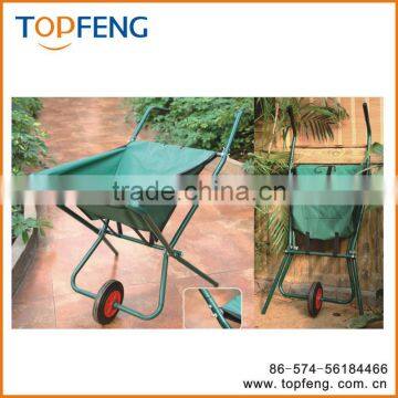 Foldable wheel barrow