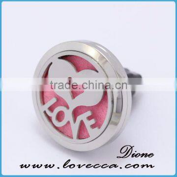 Stainless Steel Aromatherapy Diffuser Locket for Car, Car Vent Clip Diffuser, Car Freshener Clip photo-5