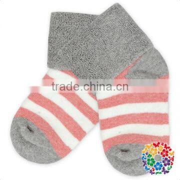 Baby Boys And Girls Yiwu Cotton Sock Print Dots And Stripe Sock Leg Warmer Set