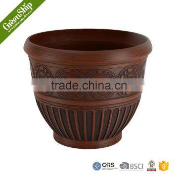 Antique Round Sculpture Plastic Large Decorative Urns