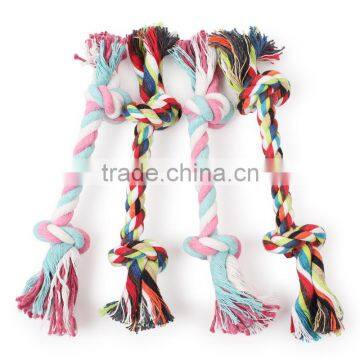 Small Spot Wholesale Selling Pet Dog Rope Toys 16cm Double Knot Woven Cotton Rope Molar Tooth photo-2