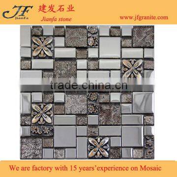 Factory direct selling aluminium alloy mosaics brick stainless steel tiles with high quality