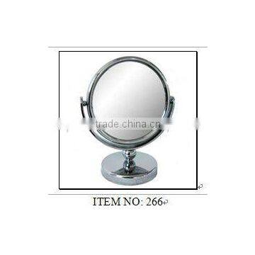 Round shape ABS Electrofacing Cosmetic Table Mirror with two sides