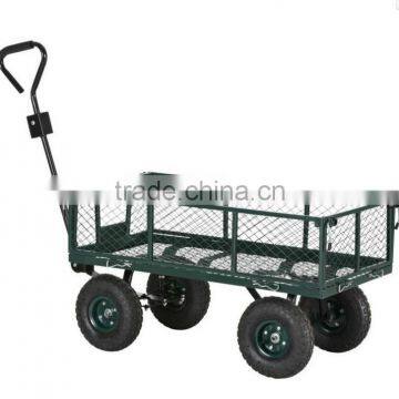 four wheel garden flower cart