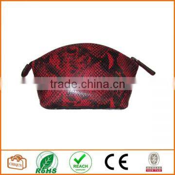 Leather Cosmetic Pouch Berry photo-1