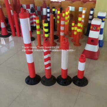 1.2M Rubber Base Flexible PE Warning Post, Delineator Post photo-2