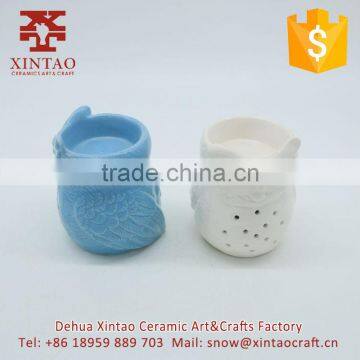 Better Homes and Gardens Ceramic Pillar Blue Candle Holders photo-5