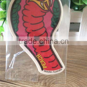 2015 snake Cobra cheapest paper air fresher /freshener/freshner