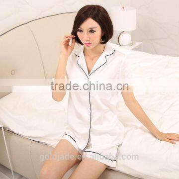 100% Cotton Sexy Pajamas for Women Fabric for Pajamas Short Sleeve Women Pajamas photo-4