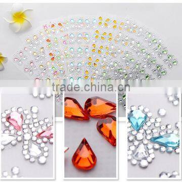 Colorful Butterfly Plastic Rhinestone Sticker Decoration DIY Fun