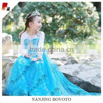 little princess girl blue fairy dress